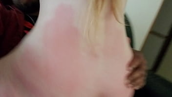 MILF PAWG slave riding Black Master&#039_s cock after being whipped