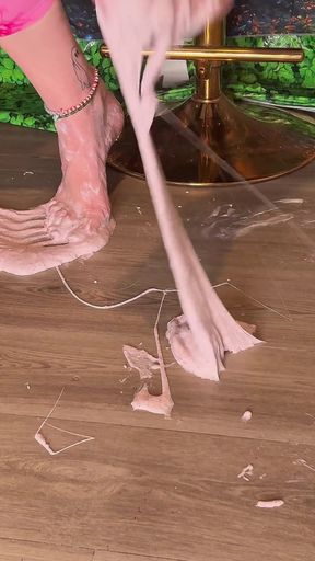 Giantess Size 16 Feet Making Perfect Slime From Scratch Asmr Foot Play