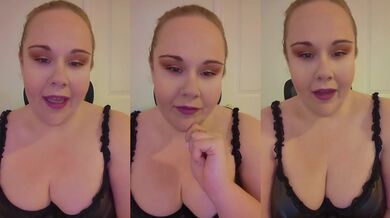 British BBW Mistress Makes Sissy Maid Squirm and Surrender
