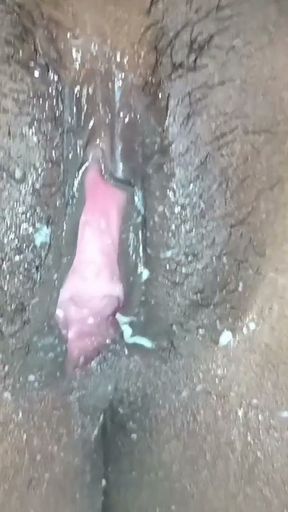 Real Indian Stepsister helps stepbrother cum quickly in her panties while parents wait outside   Clip 3