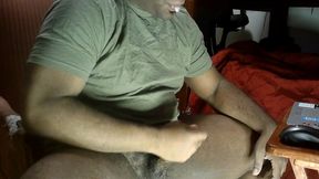 sweaty straight army bbc hunk back home from training busting a huge load in his jockstrap