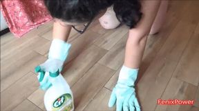 I clean the floor [ZOE],