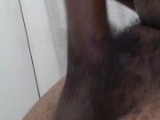 Jacking off in a motel bath room
