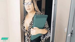 chamei minha secretaria para fazer hora extra. fode meu cuzinho chefinho!