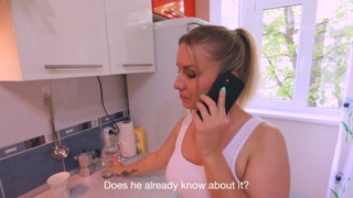 The unfaithful wife calls her friend to go to her lovers and her husband hears everything / ENG sub