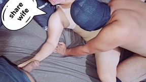 Share wife. My husband invited his friend to lick my pussy, and finally continued to lick my pussy in turns until the sperm cropped in my pussy