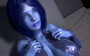 Sex with Cortana on the bed : Halo 3D porn parody