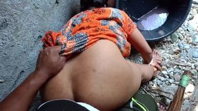 Bangla sound Outdoor bathroom my bhabhi and me new video enjoy