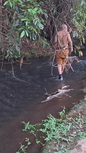 Thrilling moment from "Strangers are caught having sex at the waterfall."