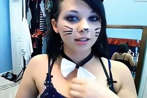 Pretty chick has a stupid nerd sex partner