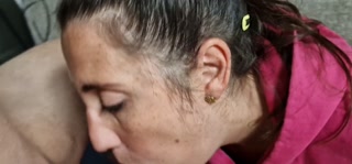 He cums 3 times in my mouth and he records me.