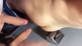 Big Cock Bareback in the WC