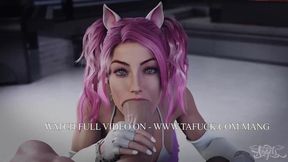 Manga babe cosplay deepthroat and facial ruined by hung stud