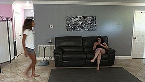 Wedgie War Over Chores With Gia Love & Honey Dew (SD 720p WMV)