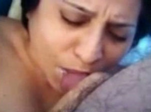Filthy Mexican hooker sucks my hairy dick and takes facial