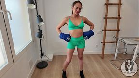 4K FIGHTING BOXING WARM UP JUMPING JACKS MASTURBATION SPIT