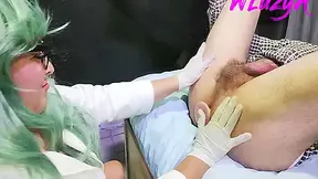 Doctor Performs Anal Exam Whith Long Dildo