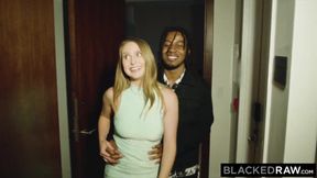 BLACKEDRAW Steamy Darkhaired Babe's BIG BLACK COCK fantasy comes true