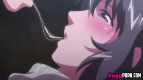 Bathroom Kiss Leads To Steamy 3D Anime Sex With Hot Visual Novel Babe