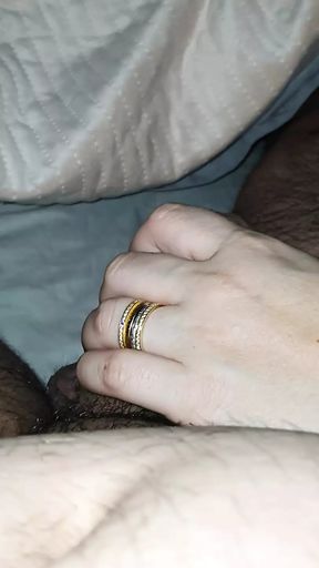 Step mom handjob step son dick on Valentines Day