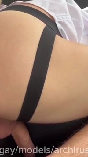 A Hentai Milky *** Escaped From the Exam by Jumping on a Driver's Dick in an Extreme.