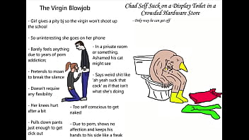 Virgin blowjob VS THE CHAD SELF SUCK