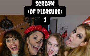 5 Lesbians Have Halloween Orgy at Bar and Play with Sex Toys in Cosplay