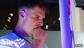 TWINKPOP - Axelle Rose Sucks And Rides Malik Delgaty After Taking His Cock Behind The Booth