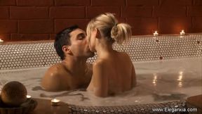 Oiled massage action with blonde chick
