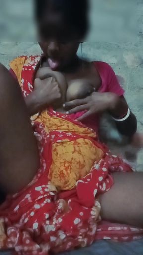 Indian black bhabhi fucking cucumber her juicy red pussy