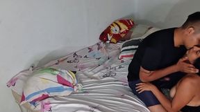 I Fuck My Ex While Talking on the Phone with My Boyfriend! I Show Him That Now I Can Fit My Whole Cock in My Mouth! Subtitled