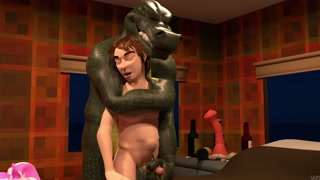 Helpful Host - Gator Dad shows human his RV