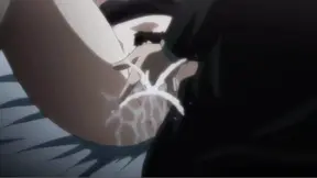 All anime babe gets massive cock deep in her hole