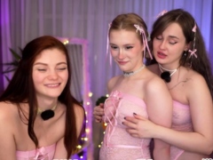 Blonde and Brunette Lesbians Share a Vibrator