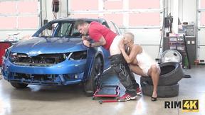 ”RIM4K. Experienced car mechanic butt in heaven”