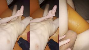 training a big 23 cm cock to cum well!