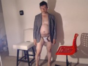 Cop Maolo has His Hard Cock Out of his Gstring while on Duty! mmm!