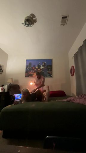 Hotwife visits boyfriend to get bred, records for hubby waiting at home   Clip 2