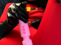 Stacked brunette goes solo toys and masturbation