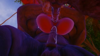 Furry with huge dicks gave my wife double penetration