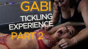 Gabi tickling experience Part 2 (720p) An adventurous young woman with an incredibly attractive body being tickled on other delicious areas. Ribs tickling, armpit tickling, Foot tickling.