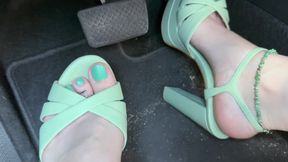 Pedal Pumping and Revving in Heels