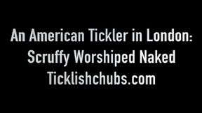 An American Tickler in London: Scruffy Foot Worship Naked Making Him Horny and Filled with Pleasure (1080p HD)