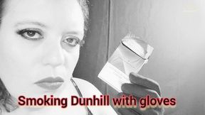 Smoking Dunhill with gloves - SGL037