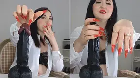 Long Nails JOI: You Can't Stop Staring at My Long Red Nails, Can You? - Dame Olga 4K (732)