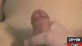 German amateur gay gets jerked by BF in closeup till cumshot