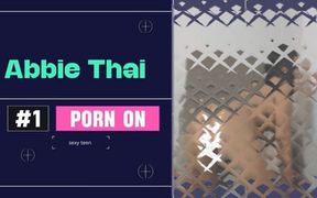 Sticky Wall Play with My Mouth Petite Asian Masturbation