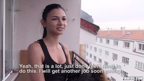 Mofos -hot-euro Brunette Flashes Small Tits, Suck Hard Cock & Pussy Pounded for a Cold Cash