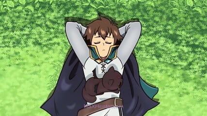 XXX Threesome Gangbang: Megumin x Yunyun x Kono (Cartoon Sex 2026)