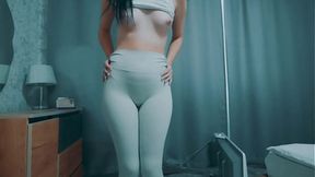 Chubby Colombian goddess worships enormous schlong with her curvy body